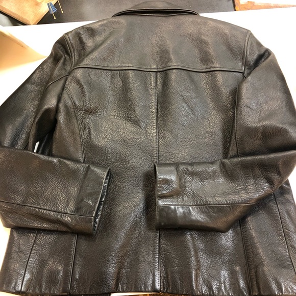 Vintage leather black jacket barely used medium - Picture 9 of 13